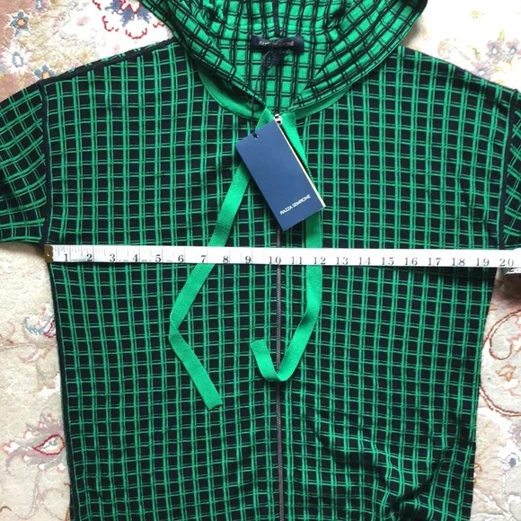 Piazza Sempione Checkered Zip Up Jacket NWT - Picture 11 of 12